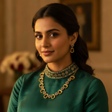 NXGOLD Scarlet Sparkle Gold-Plated Necklace Set