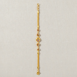 Luxury Ruby Trinity Charm Bracelet for Women & Girls