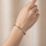 92.5 Silver Premium Bangles with Ruby & Cubic Zirconia