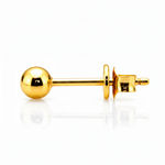 NXGOLD Minimalist Gold-Toned Ball Stud Earrings for Women