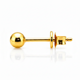 NXGOLD Minimalist Gold-Toned Ball Stud Earrings for Women