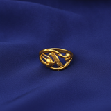 NXGOLD Elegant Leaf Design Adjustable Ring for Women