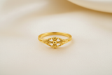 NXGOLD Vintage Blossom Heart Ring