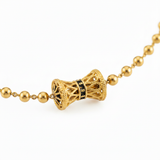 NXGOLD Bead Chain with Designer Barrel Charms for Women