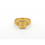 NXGOLD Premium Men’s Ring with Rectangular Engraved Design