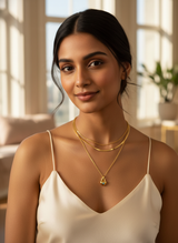 Luxury Heart Charm Two-Layer Necklace for Women