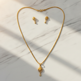 NXGOLD Timeless Floral CZ Pendant Necklace set