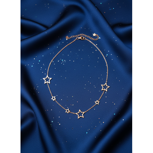 Elegant Rose Gold Star Pendant Necklace