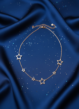 Elegant Rose Gold Star Pendant Necklace