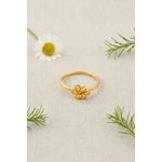 NXGOLD Delicate Floral Charm Gold Ring
