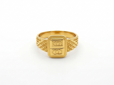 NXGOLD Regal Emblem Signet Ring