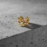Elegant Blossom Ring with Sparkling CZ Crystal for Women