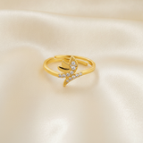 NXGOLD Delicate Butterfly CZ Fashion Ring
