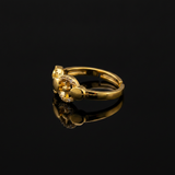 NXGOLD Elegant Twin Circle Heritage Adjustable Ring for Women