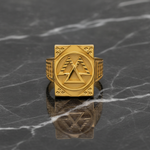 Royal Dynasty Triangle Signet Ring For Men