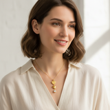 Celestial Love Heart Cascade Necklace