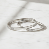 925 Silver Square CZ Bangles for Women