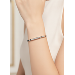 925 Silver Geometric CZ Bangles for Women