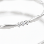 925 Silver Elegant Twisted Bangles with Cubic Zirconia
