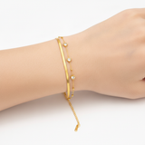 Elegant Dainty Triple Heart Bracelet for Women & Girls