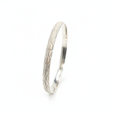 Premium 925 Sterling Silver Zigzag Pattern Kada Bracelet