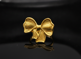 NXGOLD Adjustable Ribbon Bow Ring for Women & Girls