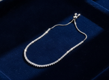 Classic CZ Tennis 925 Sterling Silver Adjustable Bracelet for Women & Girls