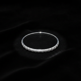 Classic 925 Sterling Silver Chevron Pattern Men's Kada