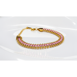 NXGOLD Designer Pink Cubic Zirconia Bracelet for Girls & Women