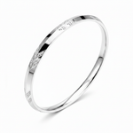 925 Sterling Silver Diamond-Cut Designer Kada for Men & Women