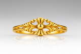 NXGOLD Vintage Blossom Heart Ring