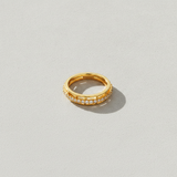 NXGOLD CZ Band Ring for Women With CZ Stone