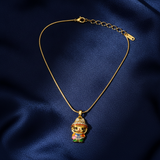 Charming Lucky Doll Pendant Chain Necklace