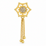 NXGOLD Star Charm Tassel Crystal Earrings