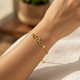 Premium Triple Oval CZ Link Bracelet for Women