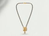 NXGOLD Traditional Black Bead Mangalsutra with Elegant Pendant