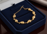 NXGOLD Elegant Teardrop Chain Bracelet for Girls & Women