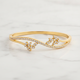 Butterfly Crystal Open Bracelet for Women & Girls