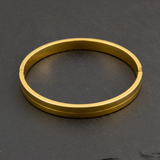Luxury Minimalist Hinged Oval Kada Bracelet for Women