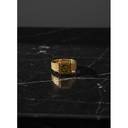 NXGOLD Geometric Royale Signet Ring