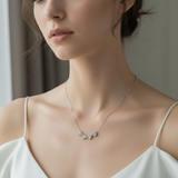 Love Sparkle Triple Heart Necklace for Women