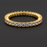 NXGOLD Full Eternity Cubic Zirconia Band Ring for Women