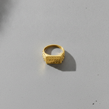 NXGOLD Royal Heritage Geometric Statement Ring for Men