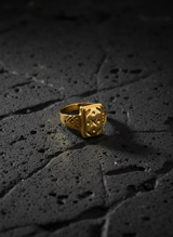 NXGOLD Luxury Men’s Ring with Star Engraved Rectangular Design