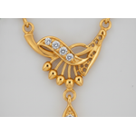 NXGOLD Classic Black Bead Mangalsutra with Designer Pendant
