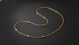 NXGOLD Minimalist Gold Link Chain with Bar For Unisex
