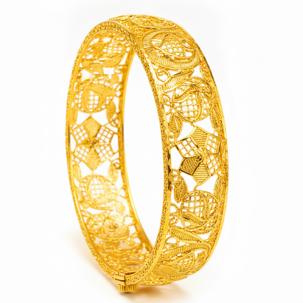Royal Heritage Filigree Traditional Kada Bracelet for Women
