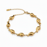 NXGOLD Elegant Teardrop Chain Bracelet for Girls & Women