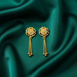Floral Design Tassel Earrings for Women