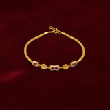 Imperial Ruby Baguette Link Bracelet for Women & Girls